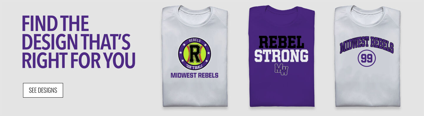Midwest Rebels Softball Find the Design That's Right For You - Single Banner