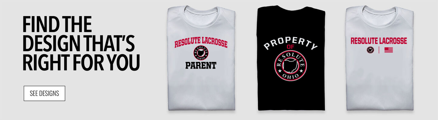 Resolute Lacrosse Find the Design That's Right For You - Single Banner