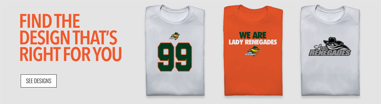 Lady Renegades official sideline store Find the Design That's Right For You - Single Banner