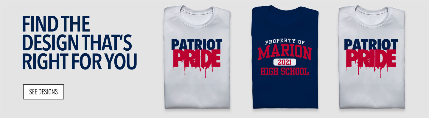 Marion Patriots Find the Design That's Right For You - Single Banner