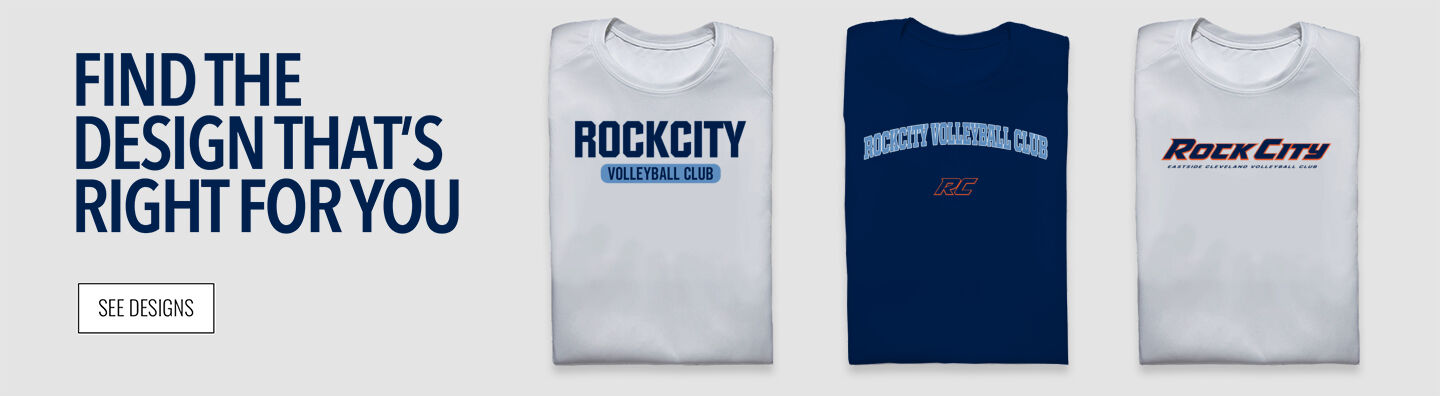 RockCity Volleyball Club RockCity Volleyball Find the Design That's Right For You - Single Banner