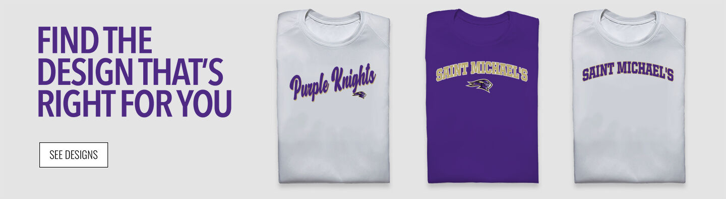 Saint Michael's  Purple Knights Find the Design That's Right For You - Single Banner