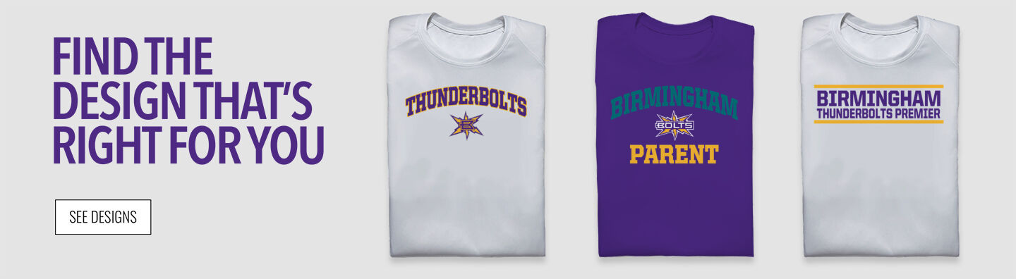 Birmingham Thunderbolts Premier SOFTBALL Find the Design That's Right For You - Single Banner