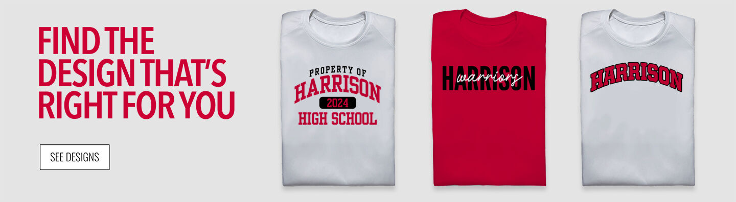 Harrison Warriors Find the Design That's Right For You - Single Banner