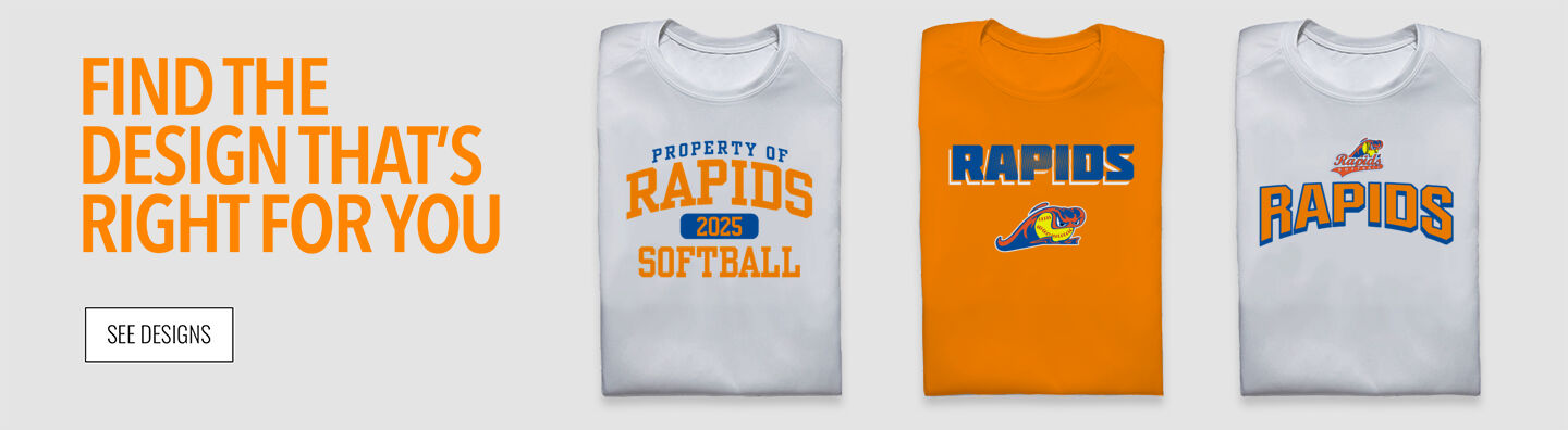 Rapids Softball Rapids Softball Find the Design That's Right For You - Single Banner