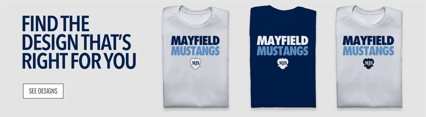 Mayfield Junior School Mustangs Online Store Find the Design That's Right For You - Single Banner