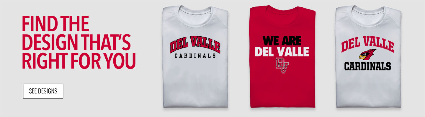 Del Valle Cardinals Find the Design That's Right For You - Single Banner