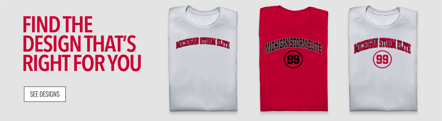 Michigan Storm Elite  Basketball Find the Design That's Right For You - Single Banner
