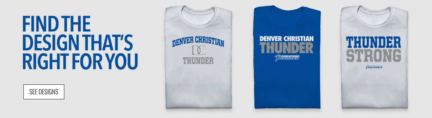 Denver Christian Thunder Find the Design That's Right For You - Single Banner