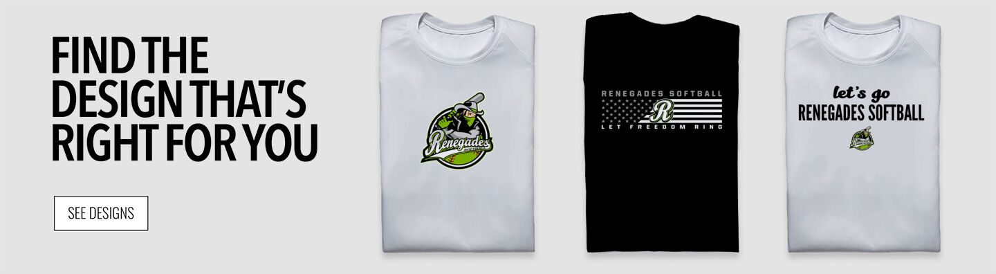 Renegades Softball Renegades Find the Design That's Right For You - Single Banner