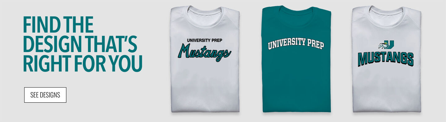 University Prep Mustangs Find Your Design Banner