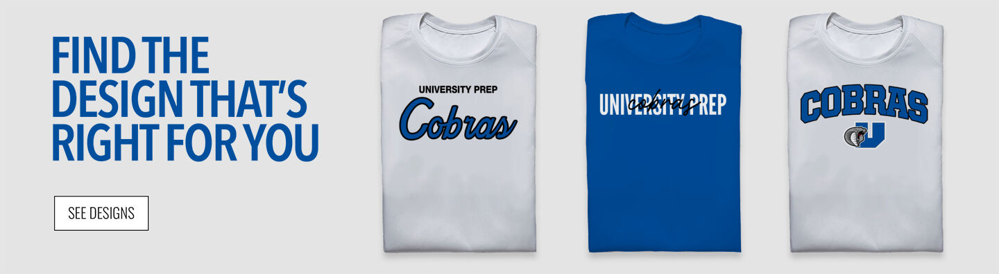 University Prep Cobras Find Your Design Banner