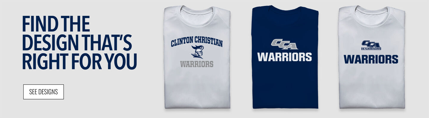 Clinton Christian  Warriors Find Your Design Banner