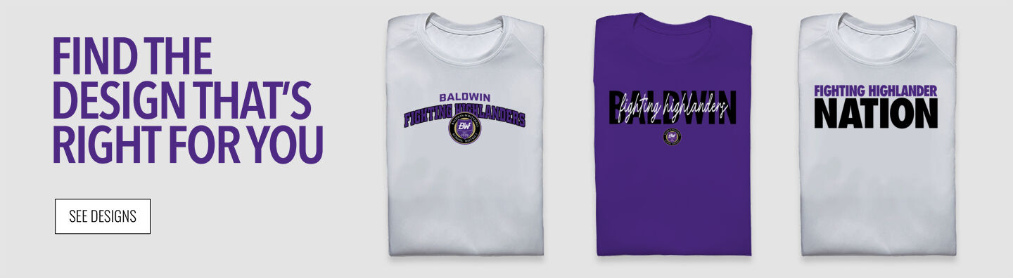 Baldwin High School Fighting Highlanders Find the Design That's Right For You - Single Banner