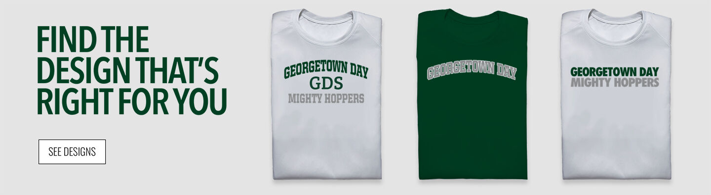 Georgetown Day Mighty Hoppers Find the Design That's Right For You - Single Banner