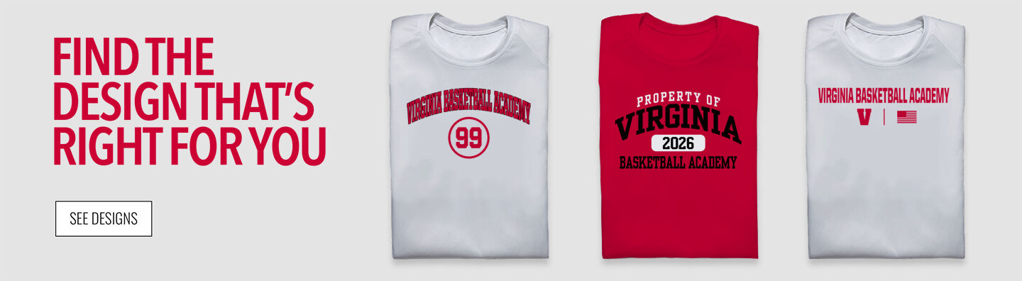 VIRGINIA BASKETBALL ACADEMY VABA Find the Design That's Right For You - Single Banner