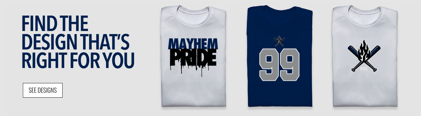 Mayhem Baseball Club Mayhem Find the Design That's Right For You - Single Banner