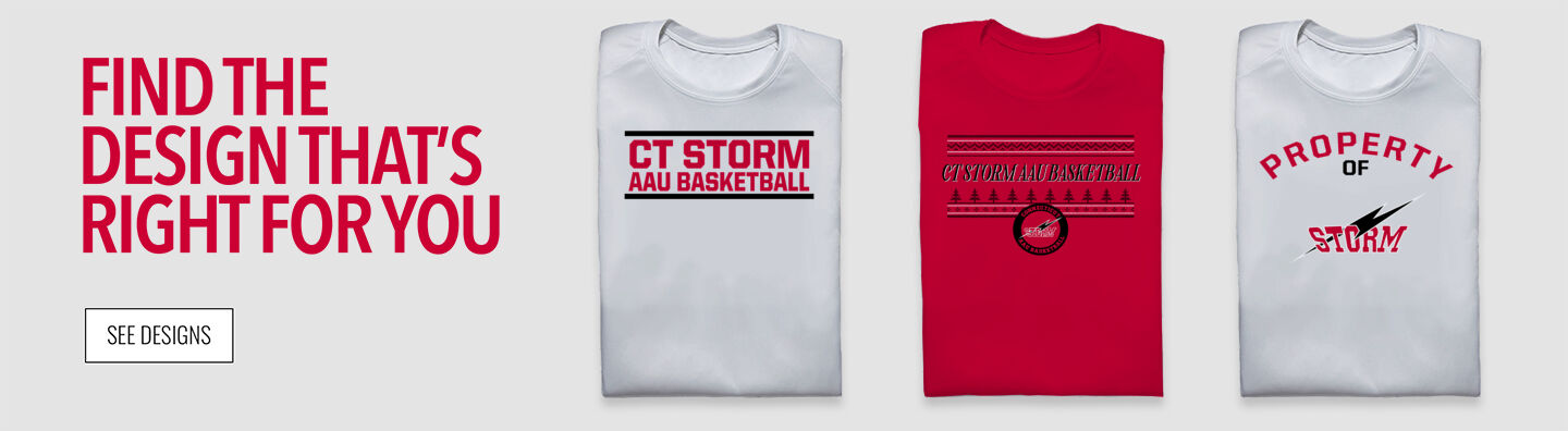 CT Storm AAU Basketball CT Storm AAU Basketball Find the Design That's Right For You - Single Banner