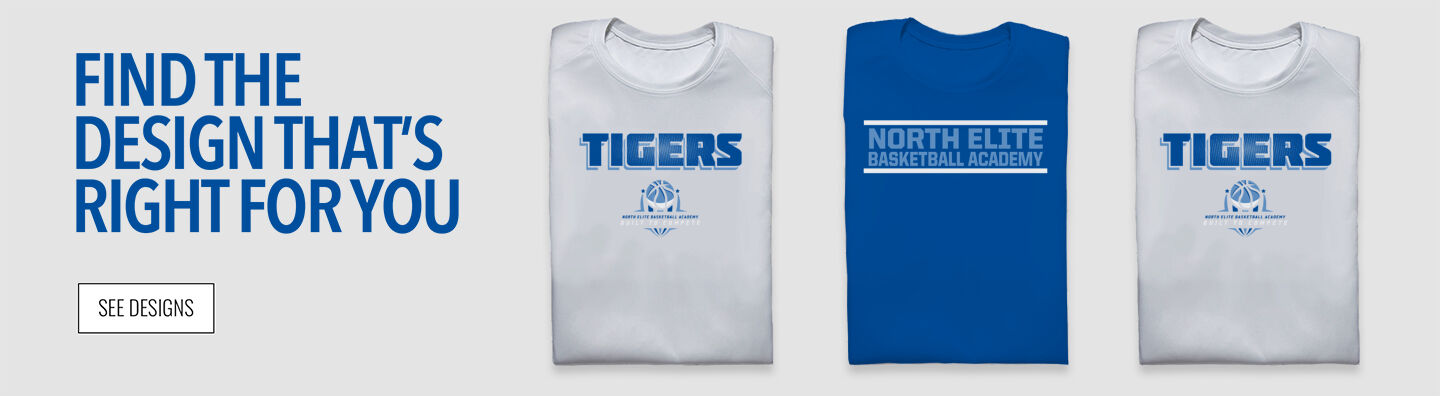 North Elite Basketball Academy Tigers Find the Design That's Right For You - Single Banner