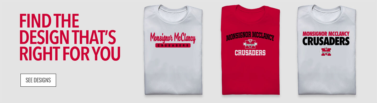 Monsignor McClancy Crusaders Find Your Design Banner