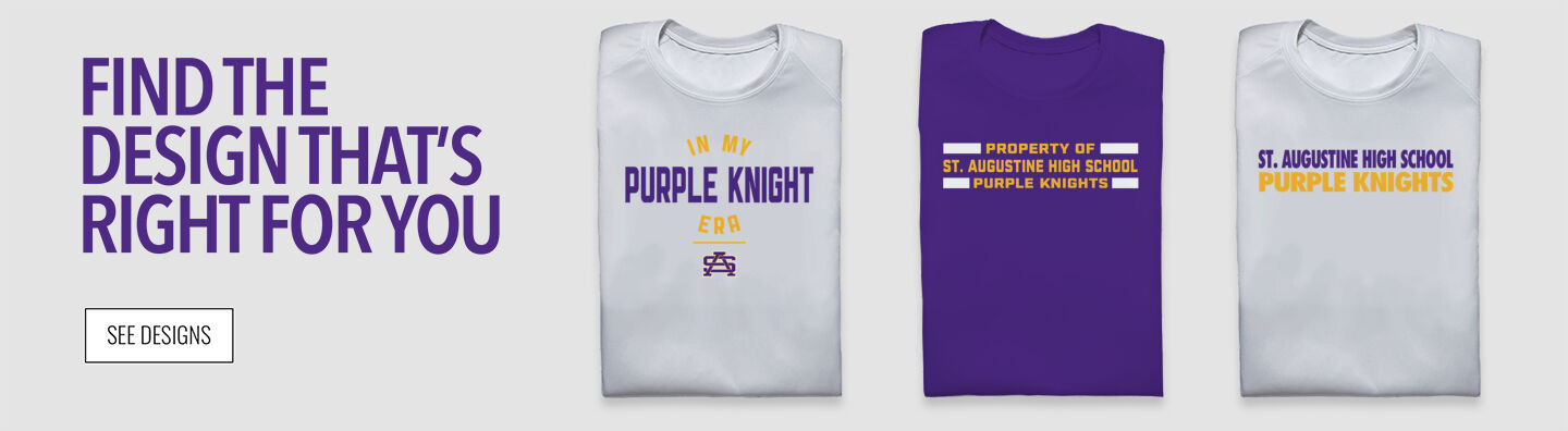 ST. AUGUSTINE HIGH SCHOOL PURPLE KNIGHTS Find the Design That's Right For You - Single Banner