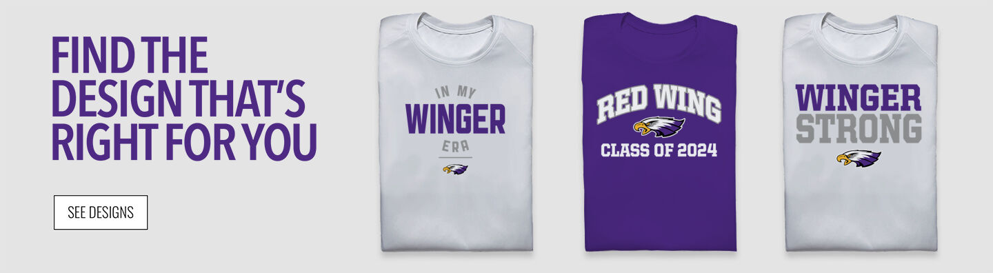 RED WING HIGH SCHOOL WINGERS Find the Design That's Right For You - Single Banner