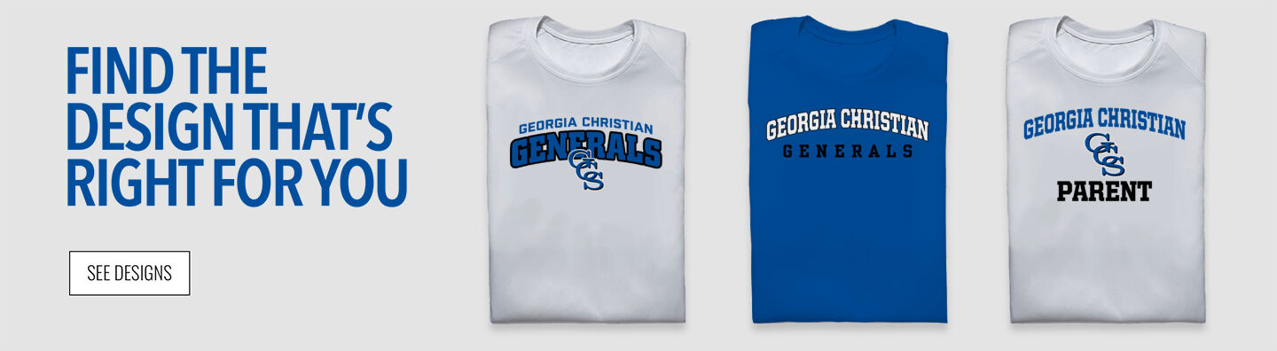 GEORGIA CHRISTIAN SCHOOL GENERALS Find the Design That's Right For You - Single Banner