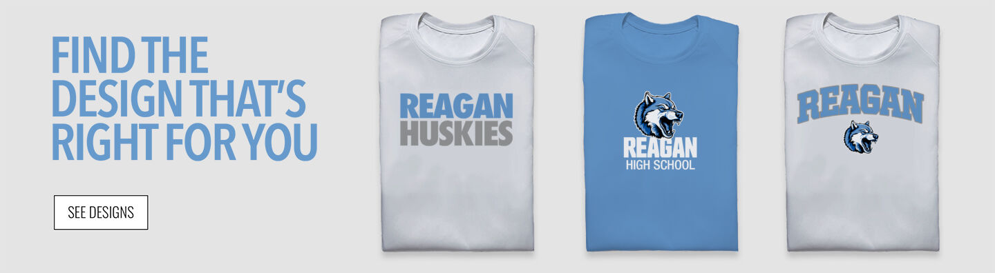 RONALD REAGAN HUSKIES The Official Online Store Find the Design That's Right For You - Single Banner