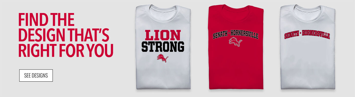 SENATH-HORNERSVILLE HIGH SCHOOL LIONS Find the Design That's Right For You - Single Banner