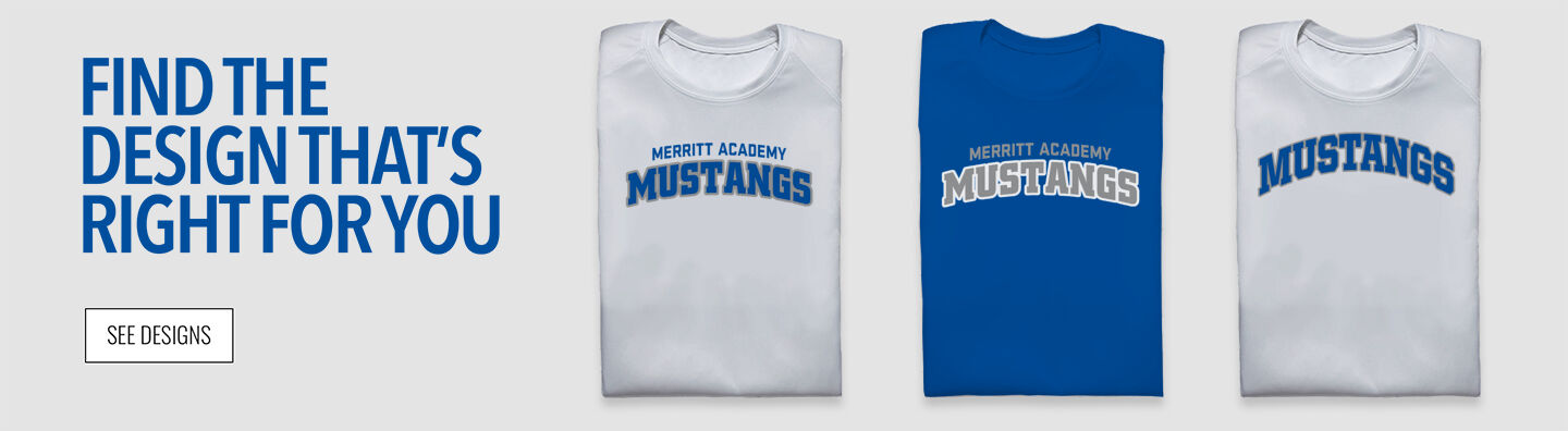 MERRITT ACADEMY HIGH SCHOOL MUSTANGS Find the Design That's Right For You - Single Banner