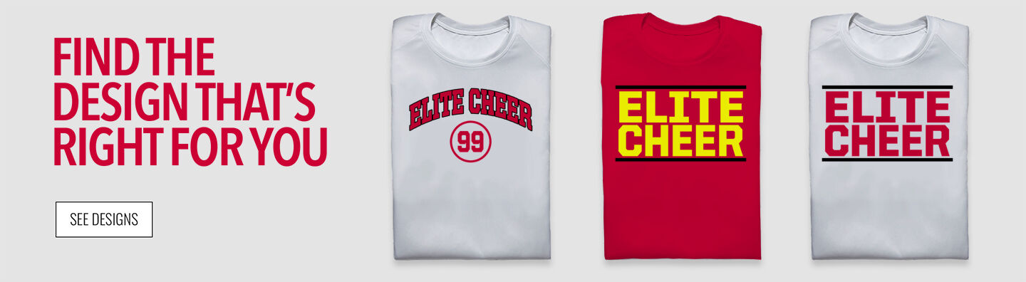 Elite Cheer Online Store Find Your Design Banner