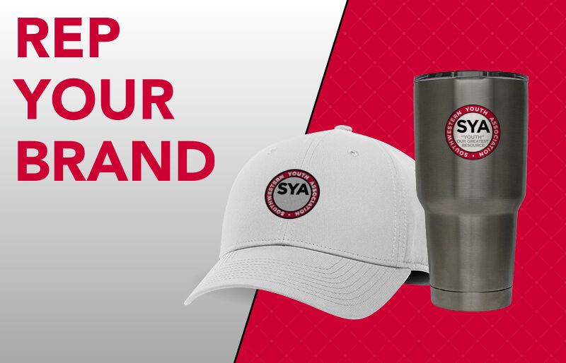 Southwestern Youth Association Online Apparel Store Corporate: Rep Your Brand - Dual Banner