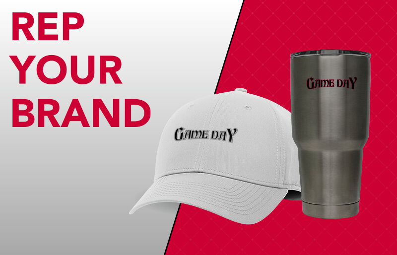 Game Day  Corporate: Rep Your Brand - Dual Banner