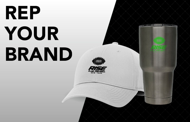 Rochester & Webster RISE  Flag Football Corporate: Rep Your Brand - Dual Banner
