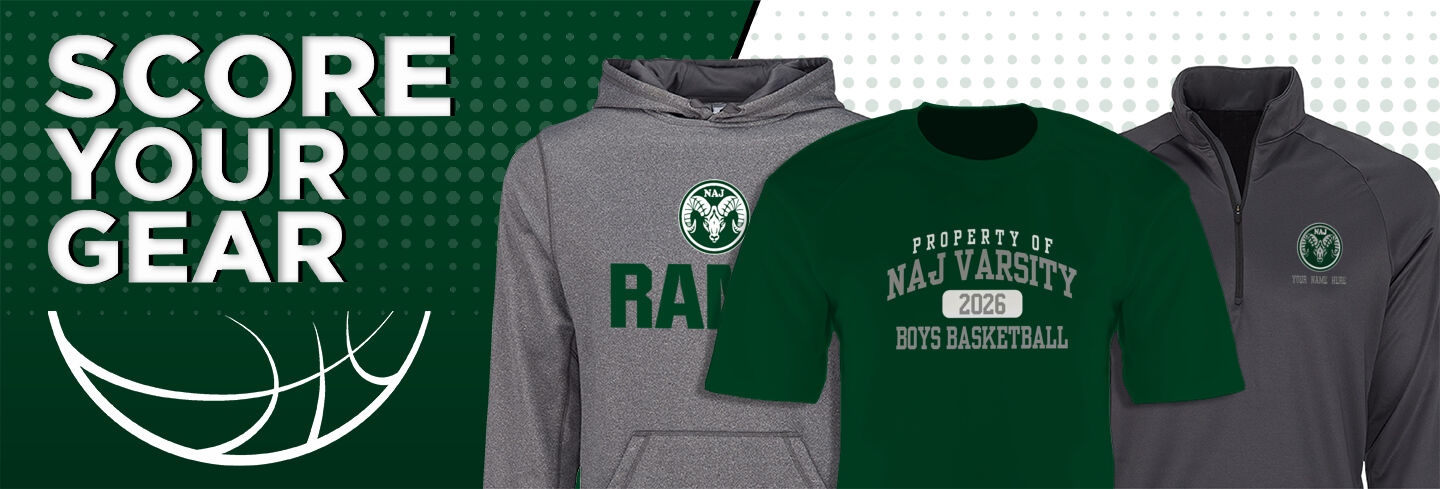 NAJ Varsity Boys Basketball Rams Club: Basketball - Single Banner