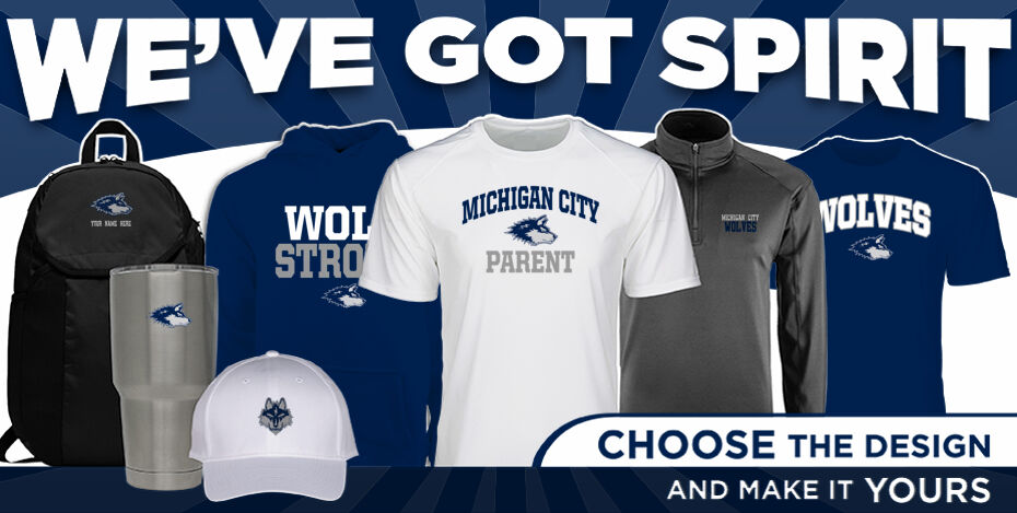 Michigan City Wolves We've Got Spirit - Dual Banner