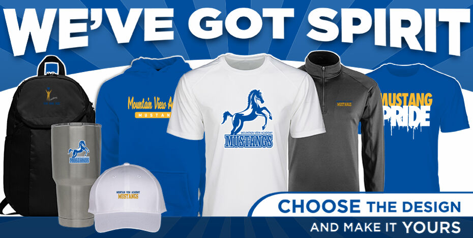 Mountain View Academy Mustangs We've Got Spirit - Dual Banner