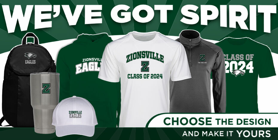 Zionsville High School Eagles Online Store We've Got Spirit Dual Banner