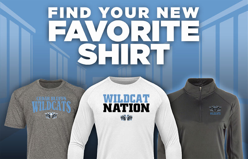 Cedar Bluffs Wildcats Find Your Favorite Shirt - Dual Banner