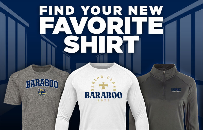 Baraboo Thunderbirds Find Your Favorite Shirt - Dual Banner