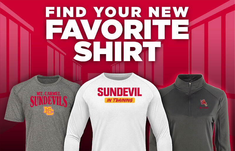 MT. CARMEL HIGH SCHOOL SUNDEVILS Find Your Favorite Shirt - Dual Banner