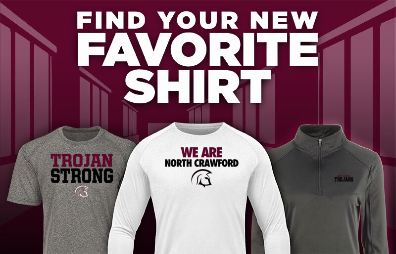 North Crawford Trojans Find Your Favorite Shirt - Dual Banner