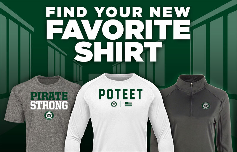 POTEET HIGH SCHOOL PIRATES Find Your Favorite Shirt - Dual Banner