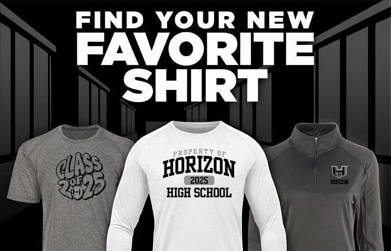 HORIZON HIGH SCHOOL SCORPIONS Find Your Favorite Shirt - Dual Banner