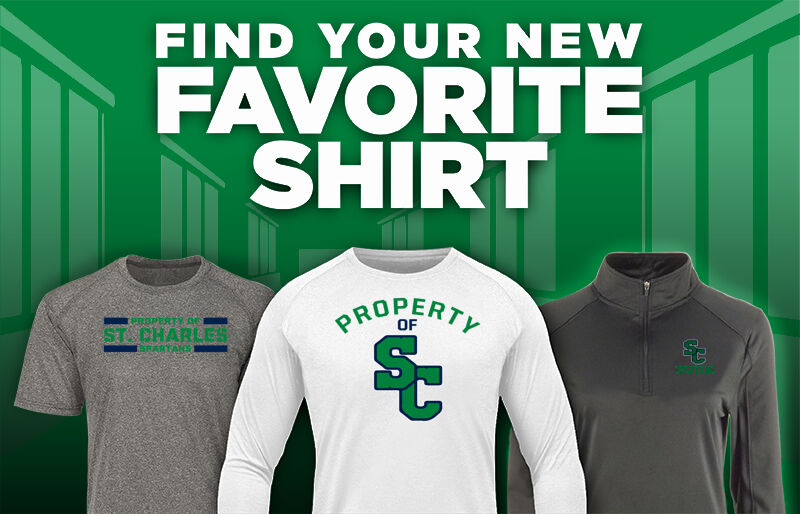 ST. CHARLES HIGH SCHOOL SPARTANS Find Your Favorite Shirt - Dual Banner
