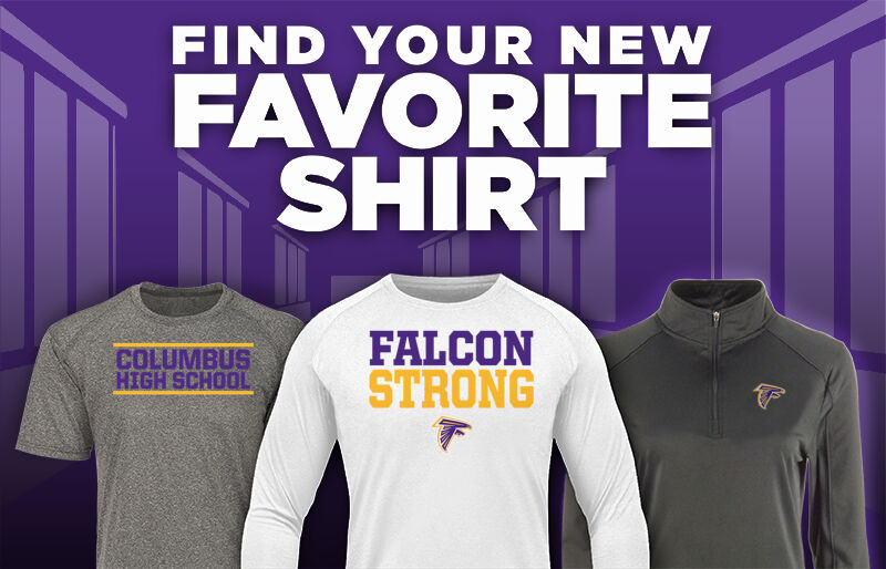 COLUMBUS HIGH SCHOOL FALCONS Find Your Favorite Shirt - Dual Banner