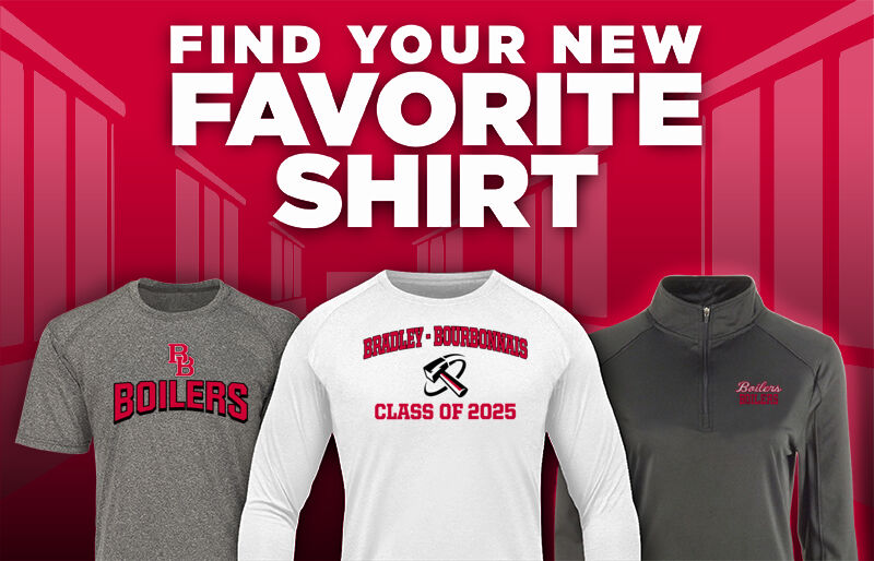 BRADLEY-BOURBONNAIS COMMUNITY HIGH SCHOOL BOILERS Find Your Favorite Shirt - Dual Banner