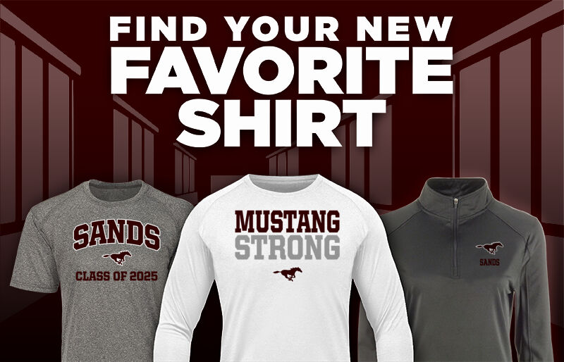 SANDS HIGH SCHOOL MUSTANGS Find Your Favorite Shirt - Dual Banner