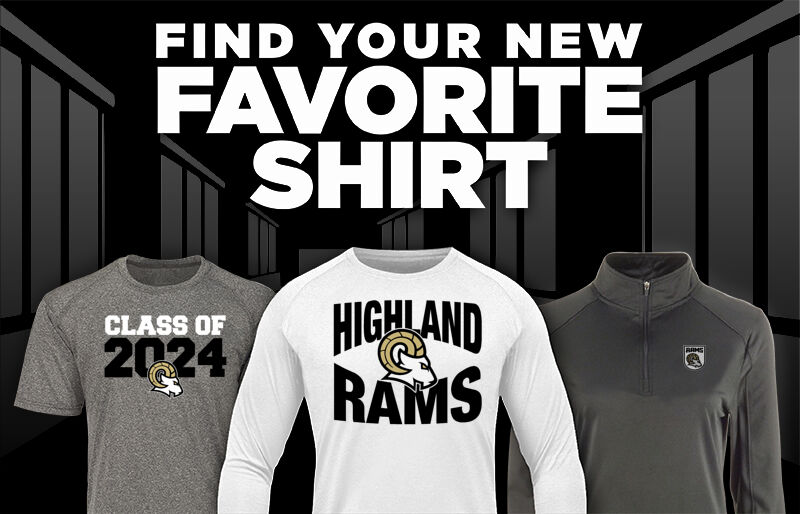 HIGHLAND HIGH SCHOOL RAMS Find Your Favorite Shirt - Dual Banner