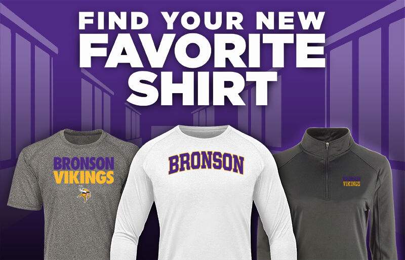 BRONSON HIGH SCHOOL VIKINGS Find Your Favorite Shirt - Dual Banner